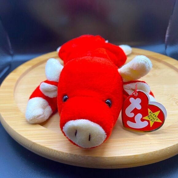 Ultra rare and collectible, Snort the Bull.  2 beanie set.  Both mint condition - Picture 11 of 16